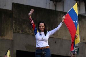 María Corina Machado reaparece tras 133 días oculta y encabeza la gran marcha de Caracas: "¡Gloria al bravo pueblo!"