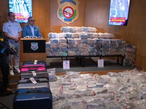 DNCD informa  en últimas 48 horas ha incautado 1,032 kilos de cocaína
