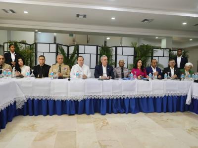 Reunión de seguridad con el presidente Abinader