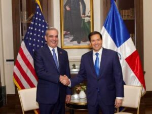 Abinader y Marco Rubio abordan crisis haitiana en reunión bilateral