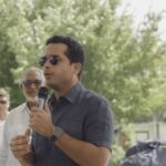 Omar Fernández entrega útiles escolares en Dajabón