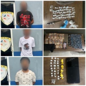 Policía  arresta a tres hombres por posesión de sustancias ilícitas